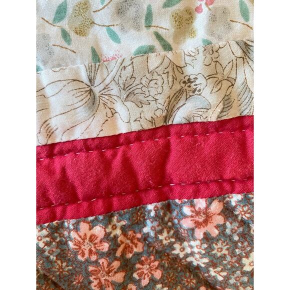 Vintage Hand Stitched Quilt Table, Runner, Quilt, Blanket, throw - Picture 7 of 10